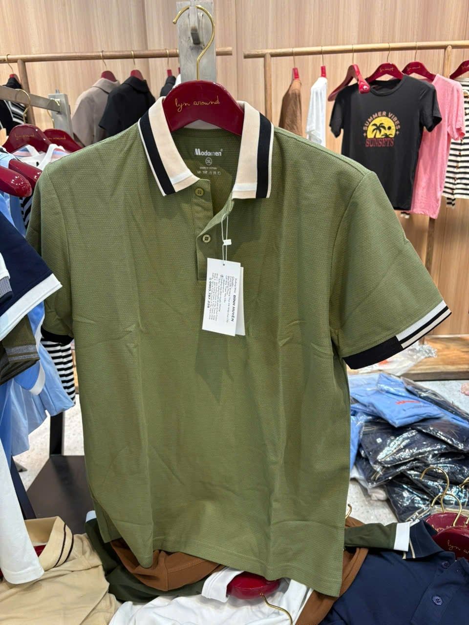  Áo Polo Dinas Cá Mập Cổ Bẻ Nam 