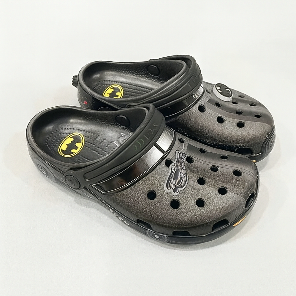  Dép Sục Dinas Classic Clog Batman Batmobile trẻ em xuất khẩu 