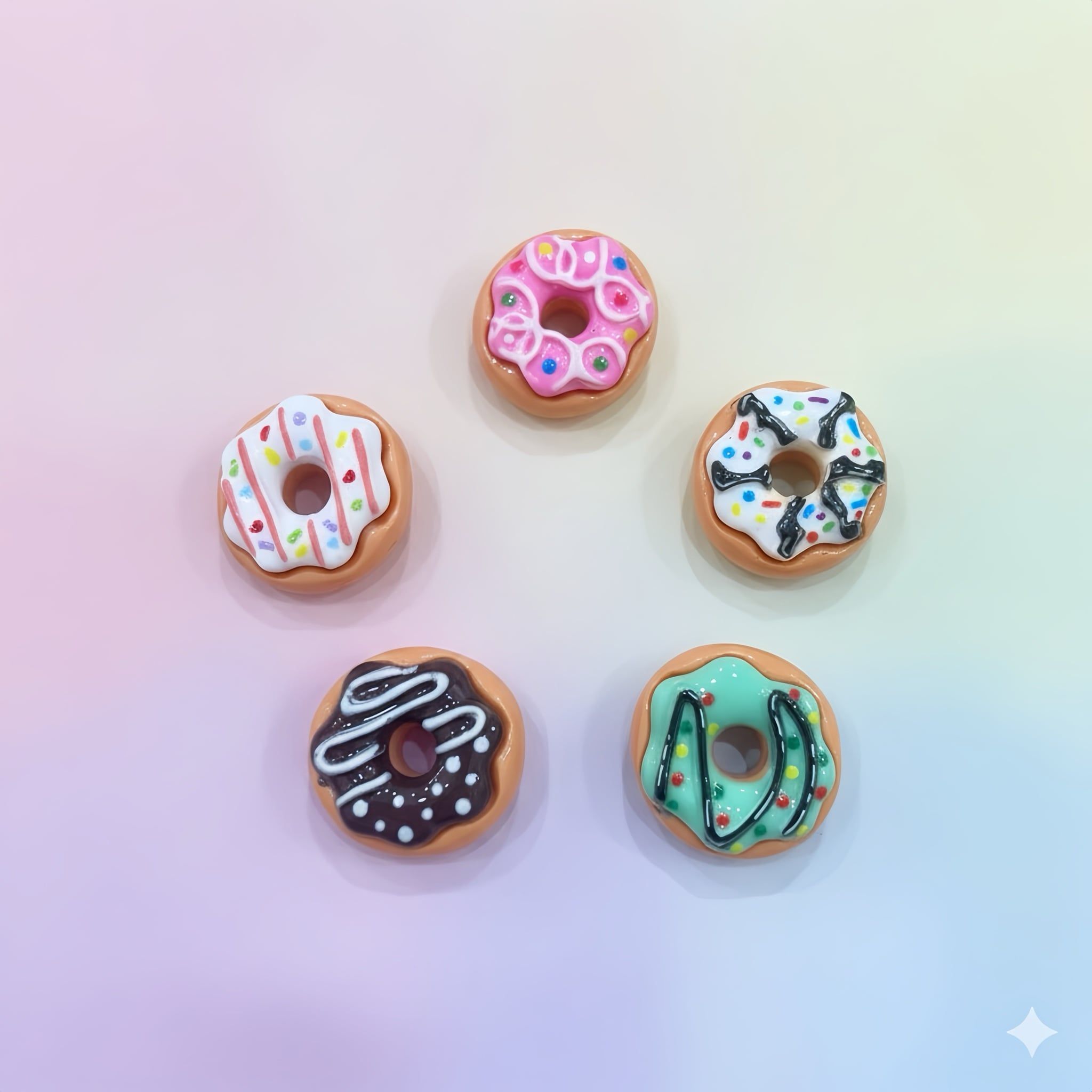  Set jibbitz charms đồ ăn bánh hamburger, bánh ngọt, rau củ gắn dép cute nhí nhảnh 