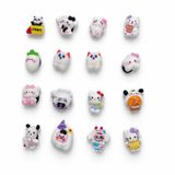  Set jibbitz charms sticker 3D nhựa cứng nhiều chủ đề dễ thương trang trí dép sục 