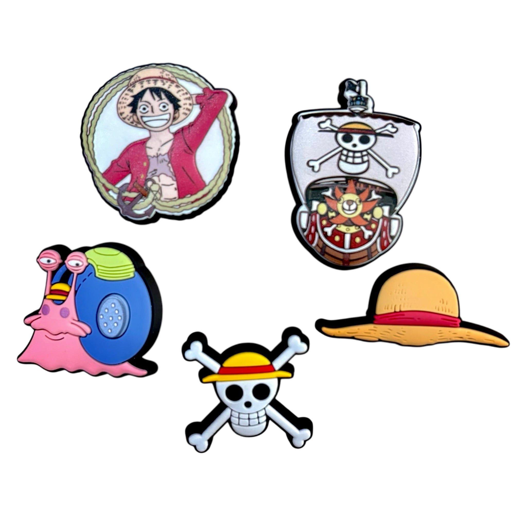  Set 5 cái Jibbitz charms sticker 3D mã vạch nhiều chủ đề trang trí gắn dép sục cao cấp 