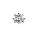  Jibbitz charm cross đá hình giọt nước đính kim cương 