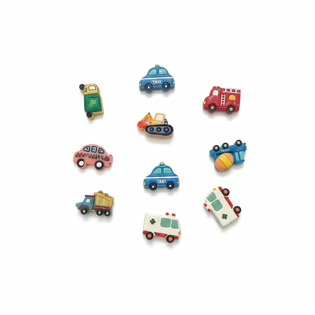  Jibbitz charm hình xe gắn trang trí dép cross 