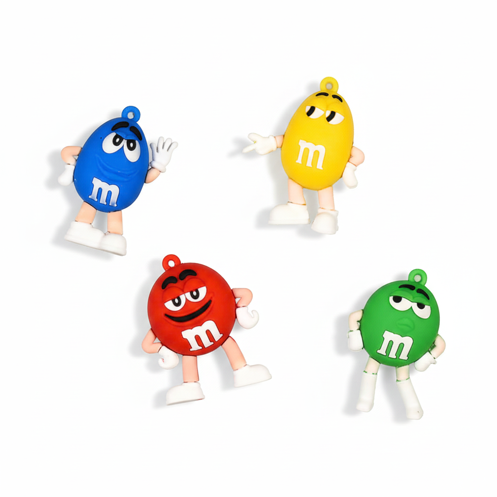  Jibbitz charms sticker con búp bê to gắn dép sục 