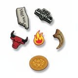  Set jibbitz 3D chủ đề hoạt hình cao cấp 5 chi tiết trang trí dép sục 