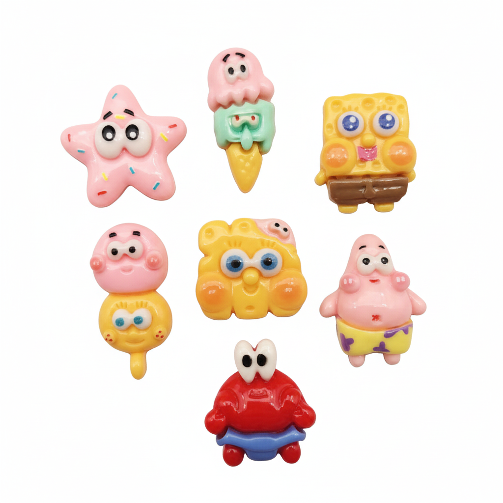  Jibbitz charms bọt biển, Shin cậu bé bút chì, Cinnamonroll, thủy thủ mặt trăng gắn dép cute nhí nhảnh 