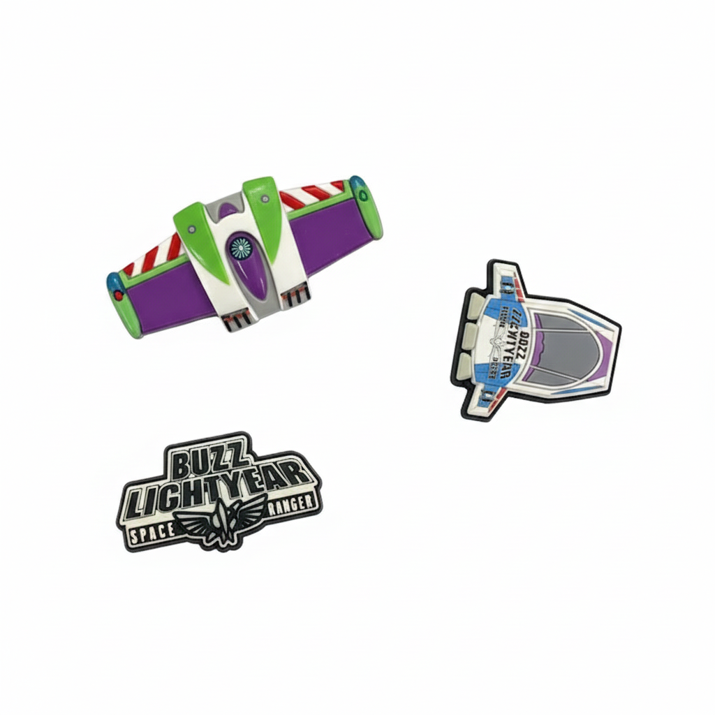  Set jibbitz 3D chủ đề hoạt hình cao cấp 5 chi tiết trang trí dép sục 