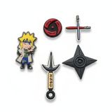  Set 5 cái Jibbitz charms sticker 3D mã vạch nhiều chủ đề trang trí gắn dép sục cao cấp 