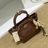  Túi xách nữ dáng tote mini da mềm phong cách vintage 