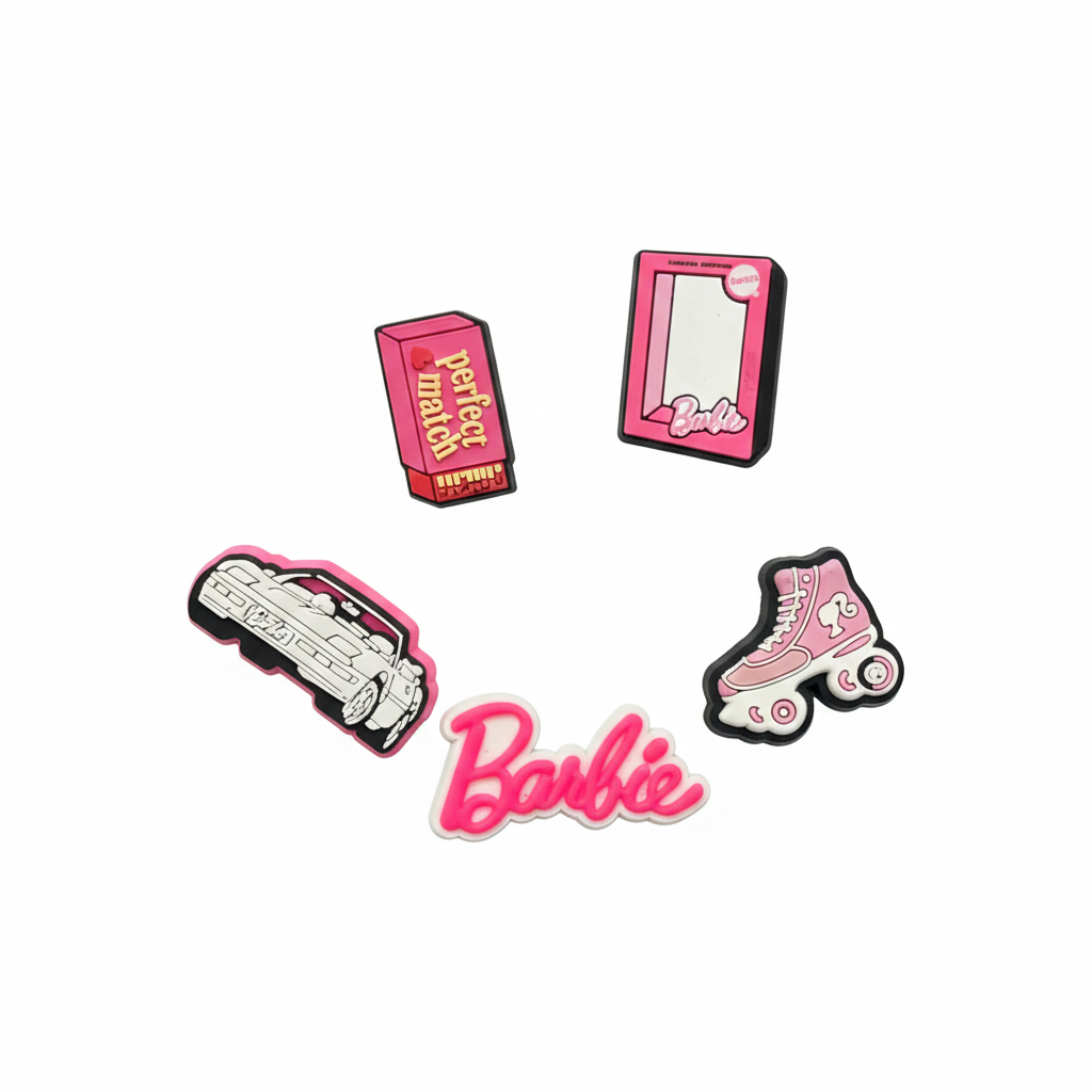  Set jibbitz charms stickers 3D dầy đẹp gắn dép sục 