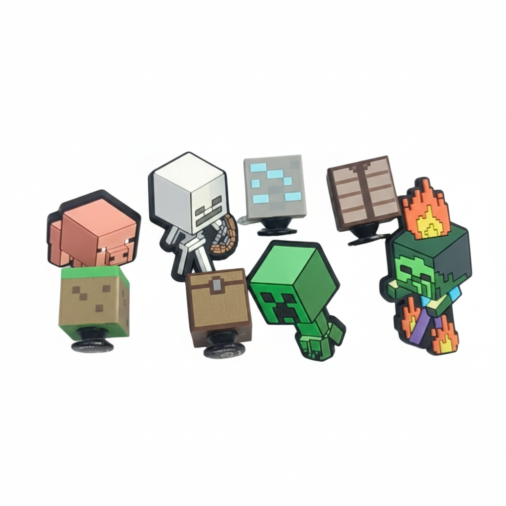  Set jibbitz charms sticker minecraft gắn dép sục 