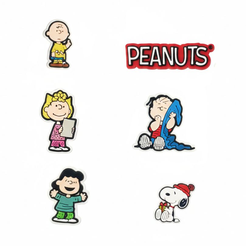  Set jibbitz 3D chủ đề hoạt hình cao cấp 5 chi tiết trang trí dép sục 