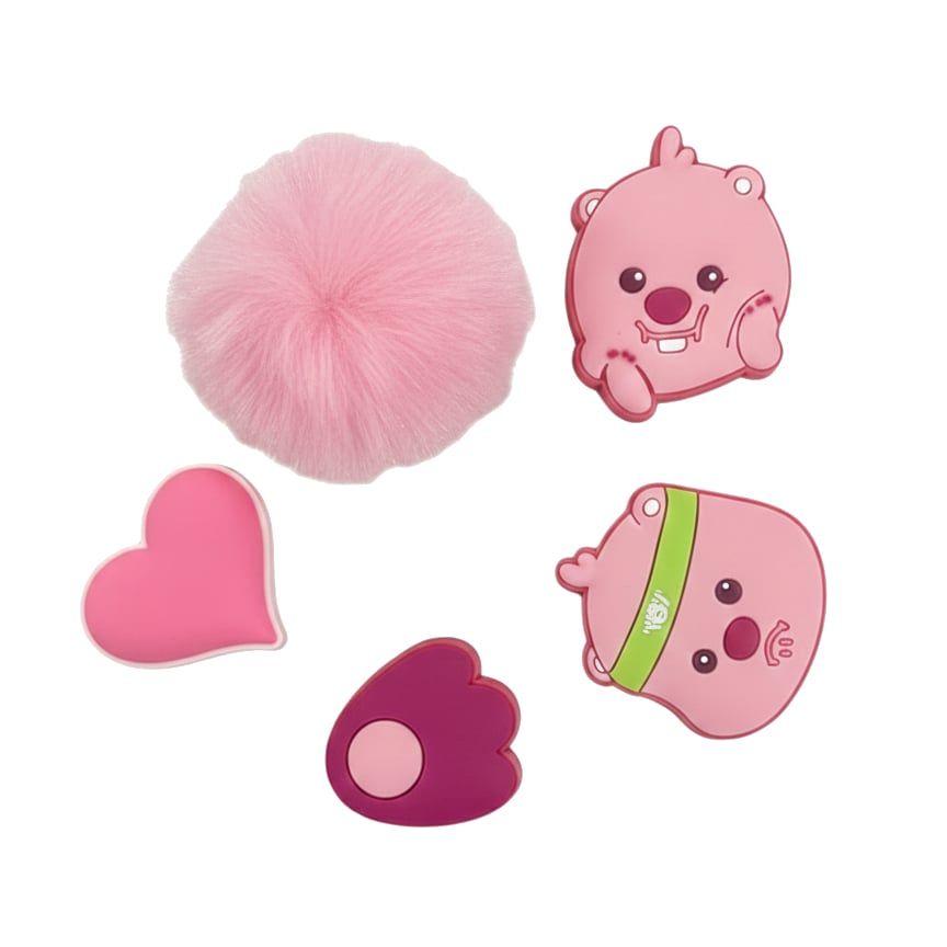  Set jibbitz charms sticker Loopy 3D dầy gắn dép sục 