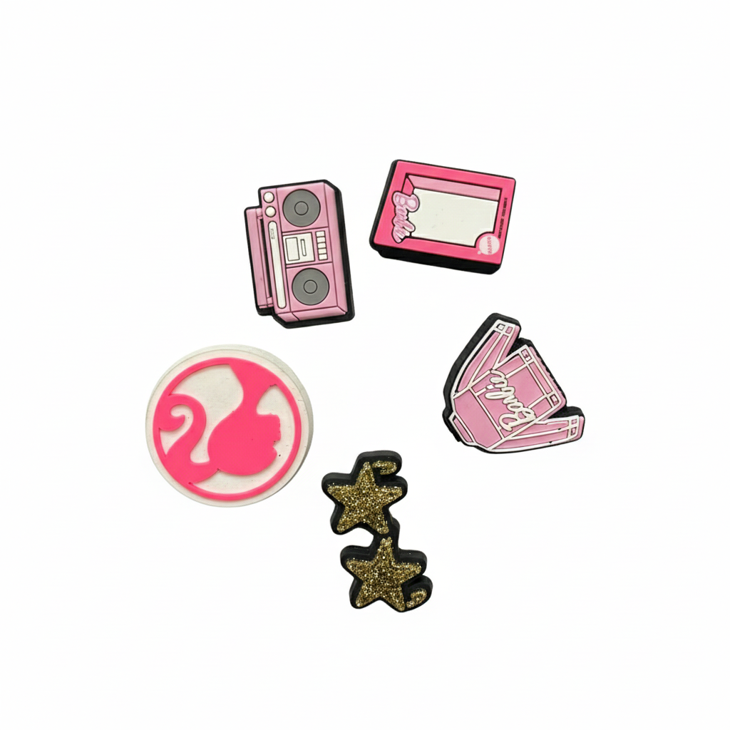  Set jibbitz charms stickers 3D dầy đẹp gắn dép sục 