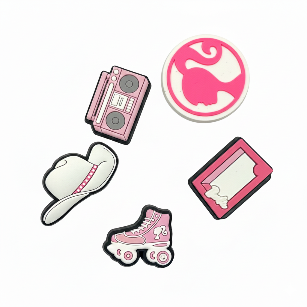  Set jibbitz charms stickers 3D dầy đẹp gắn dép sục 