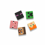  Set 5 cái Jibbitz charms sticker 3D mã vạch nhiều chủ đề trang trí gắn dép sục cao cấp 