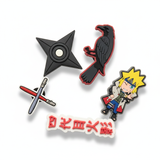 Set jibbitz charms Naruto 3D xịn gắn dép cross 