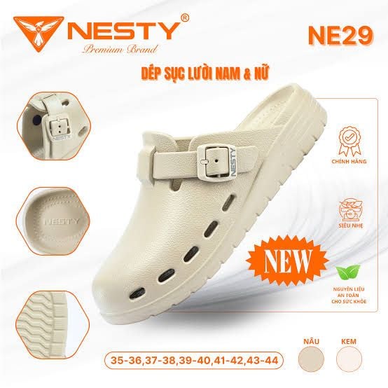  Dép sục lười Nesty quai cài nam nữ - NE29 