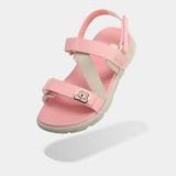  Sandal Shondo trẻ em little 6 tem gấu hồng kem, khủng long đen xám 