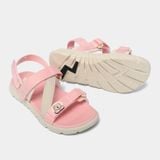  Sandal Shondo bé gái Little 6 tem gấu hồng kem, khủng long đen xám 