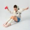  Sandal Shondo trẻ em little 6 tem gấu hồng kem, khủng long đen xám 