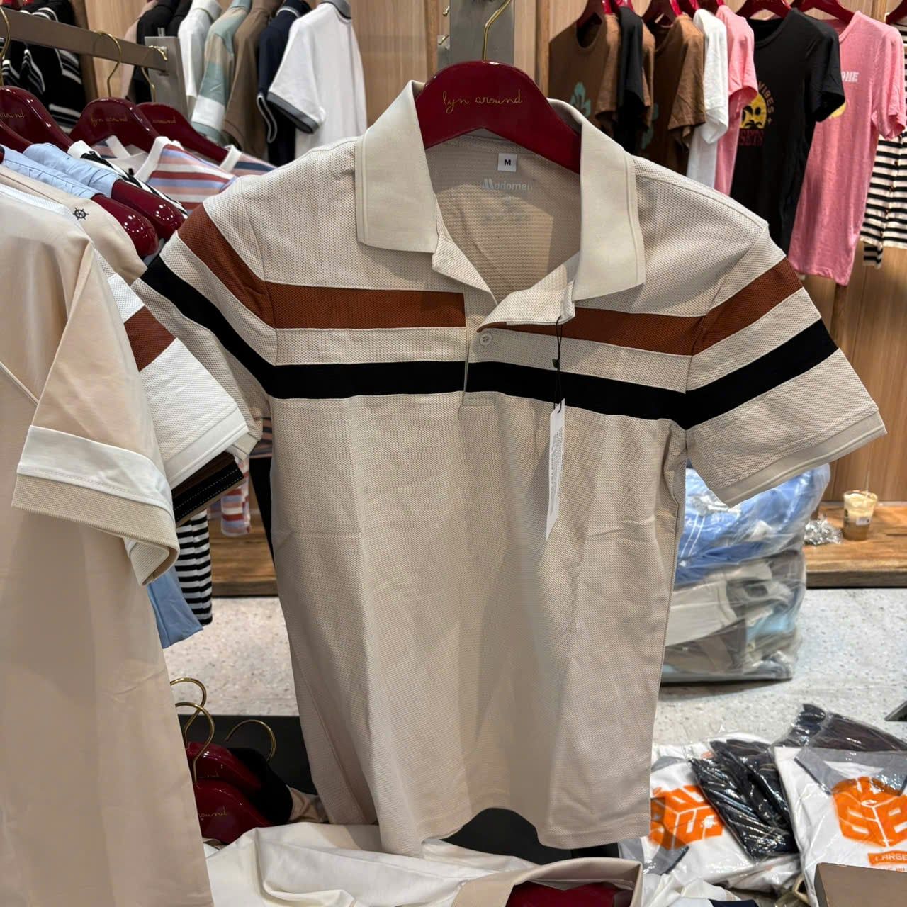  Áo Polo Dinas Cotton Ryon Nam cổ bẻ 