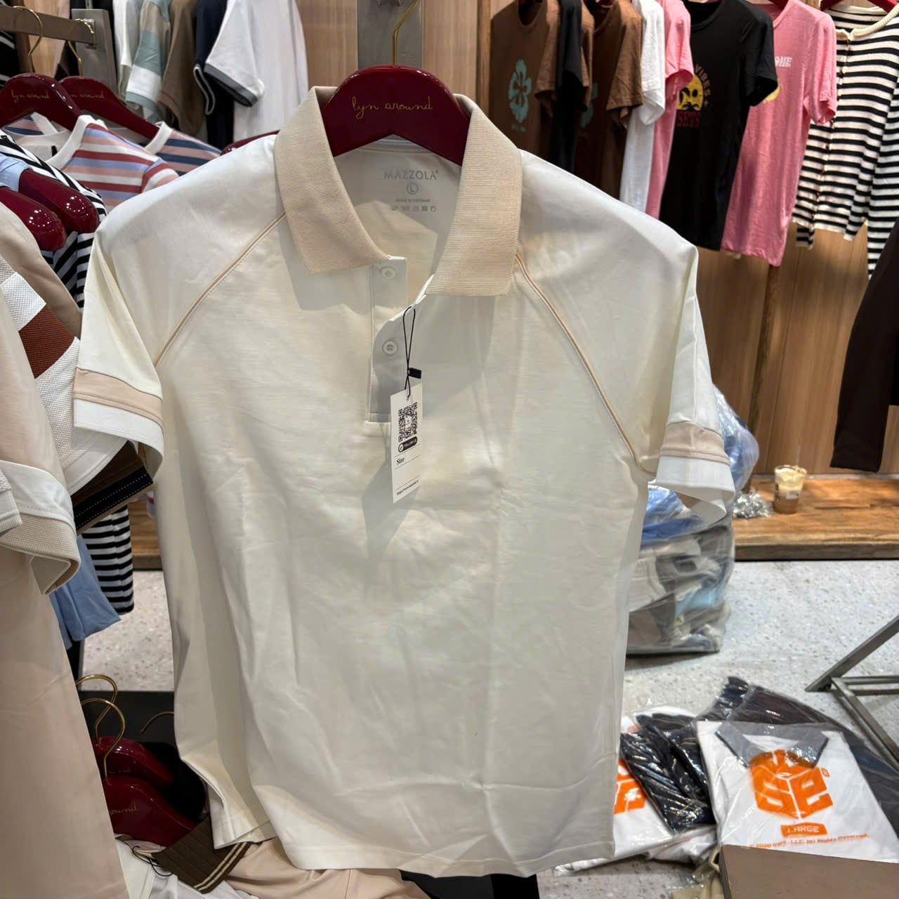  Áo Polo Dinas Cotton Ryon Nam cổ bẻ 