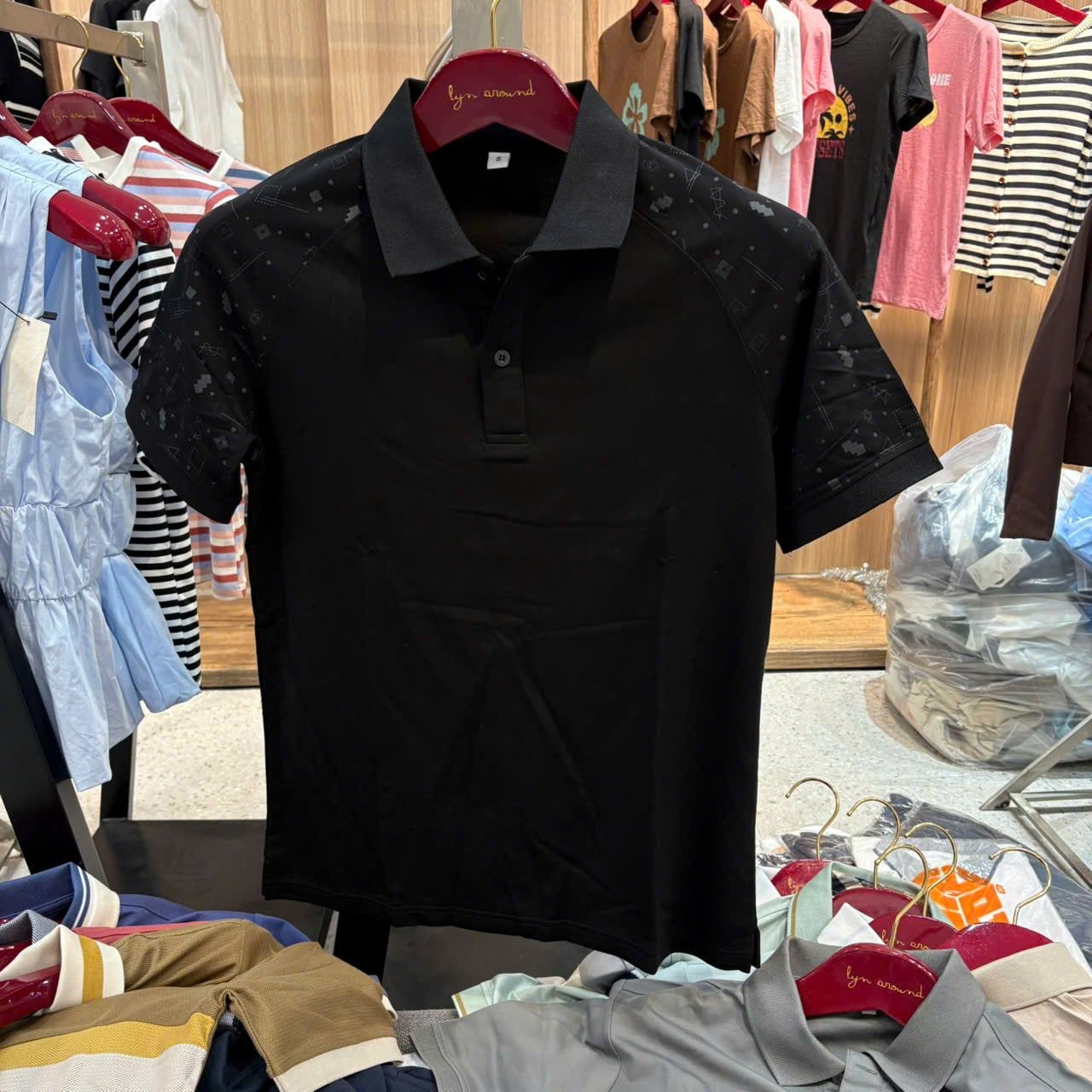  Áo Polo Dinas Cotton Ryon Nam cổ bẻ 