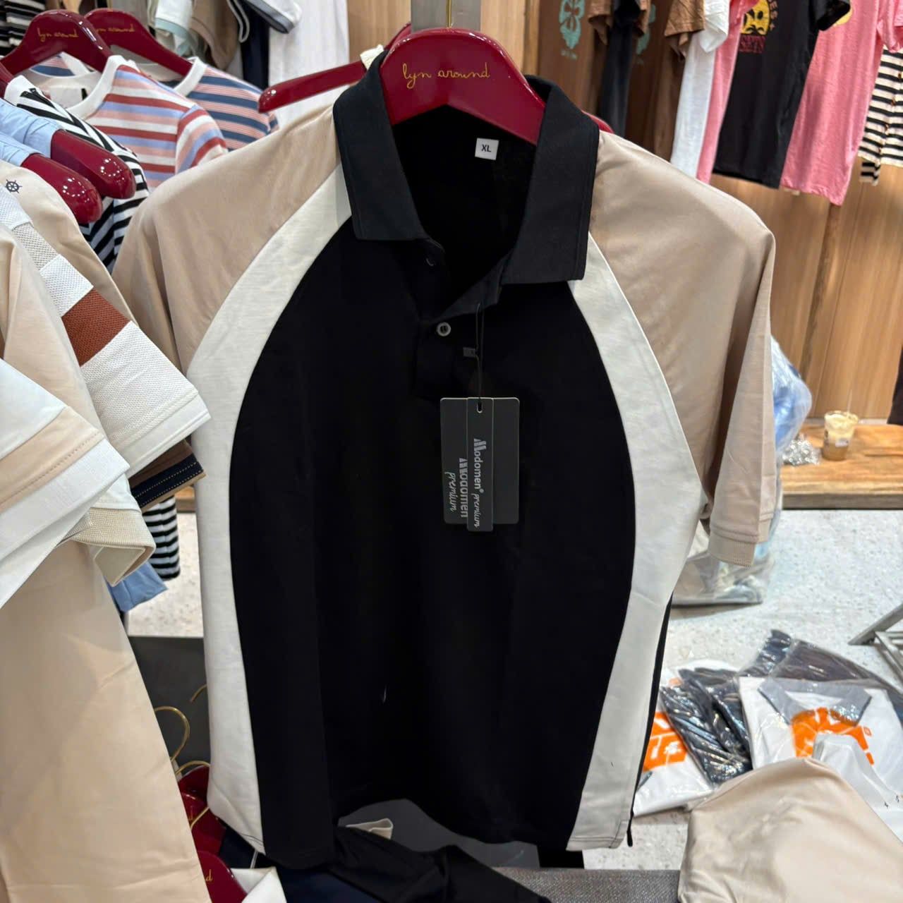  Áo Polo Dinas Cotton Ryon Nam cổ bẻ 