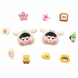  Jibbitz charms bọt biển, Shin cậu bé bút chì, Cinnamonroll, thủy thủ mặt trăng gắn dép cute nhí nhảnh 