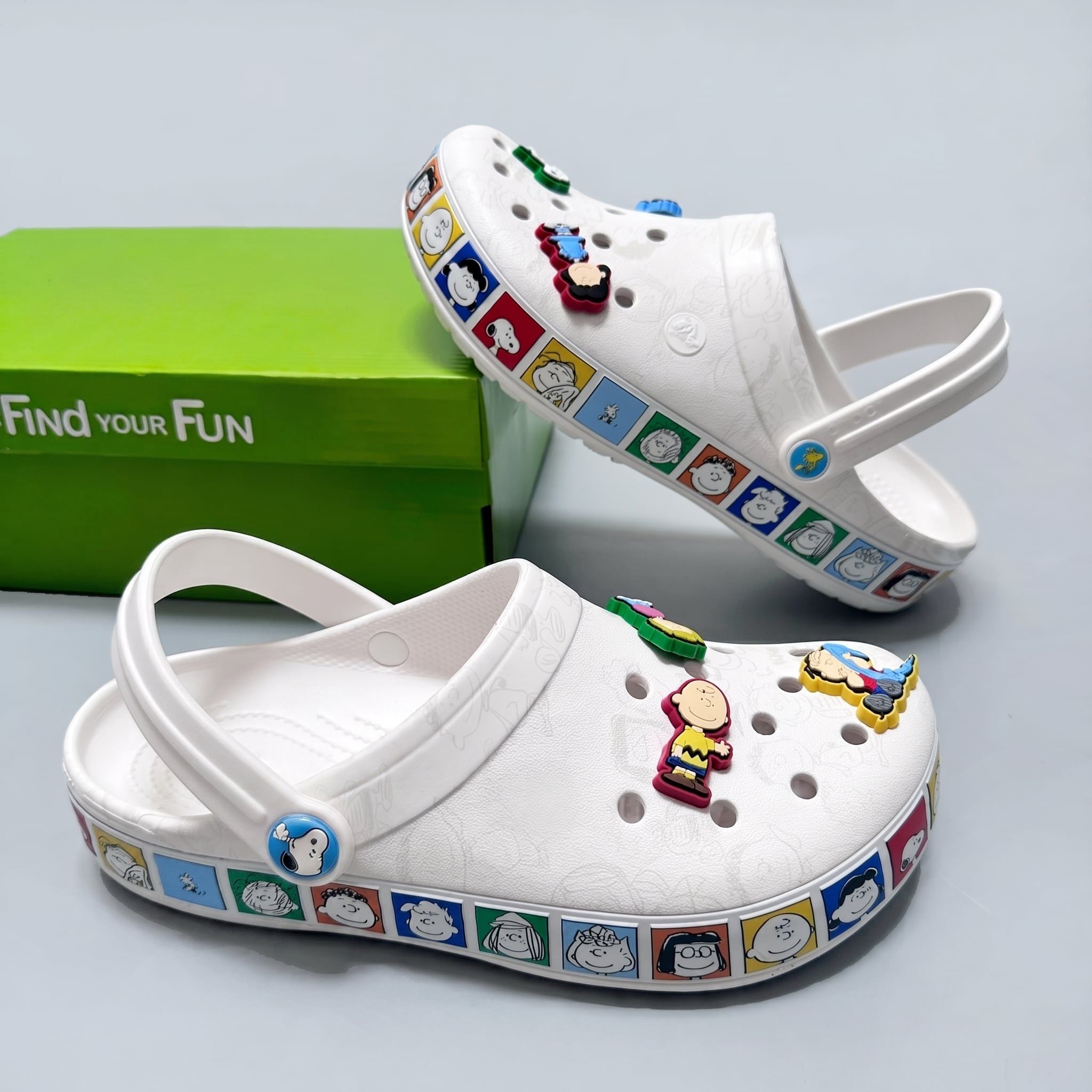  Dép Sục Dinas Crocband Peanuts Ver 3 Nam Nữ Xuất Khẩu 