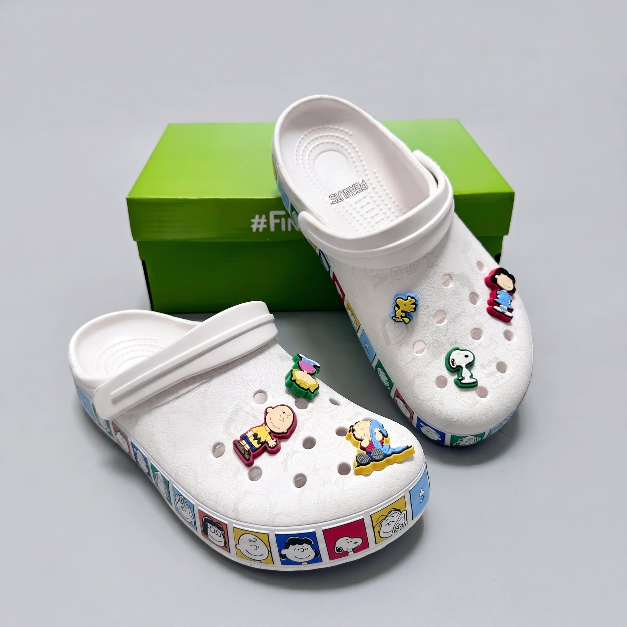  Dép Sục Dinas Crocband Peanuts Ver 3 Nam Nữ Xuất Khẩu 