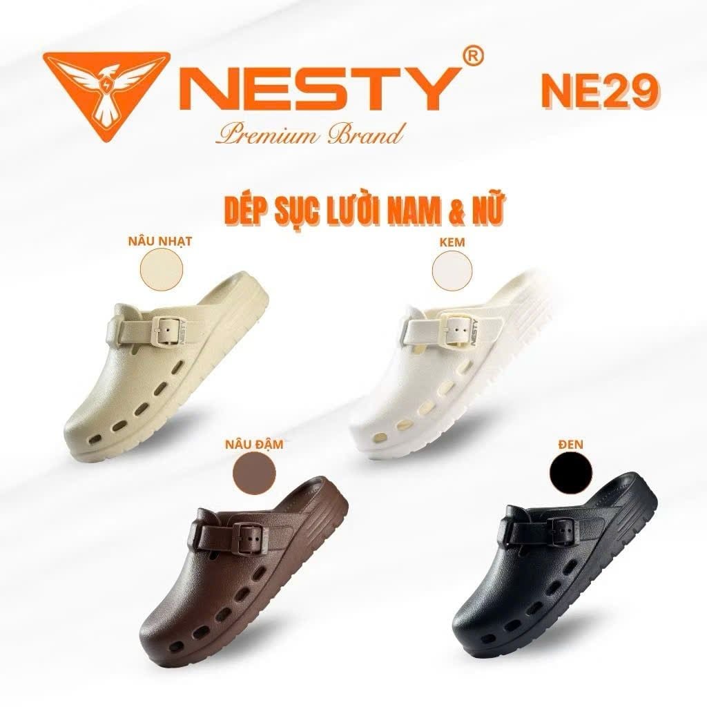  Dép sục lười Nesty quai cài nam nữ - NE29 