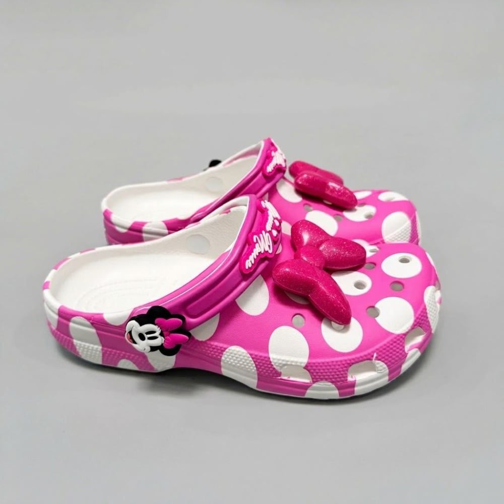  Dép sục Dinas Classic Minnie Mouse Xuất Khẩu Trẻ Em 