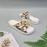  Dép quai ngang Dinas classic platform slide phun sơn nữ chính hãng 
