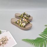  Dép quai ngang Dinas classic platform slide phun sơn nữ chính hãng 