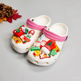  Set Jibbitz charms sticker 3D xịn noel, giáng sinh gắn dép 