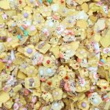  Jibbitz 3D nhỏ trong suốt nhiều màu dễ thương 