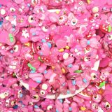  Jibbitz 3D nhỏ trong suốt nhiều màu dễ thương 