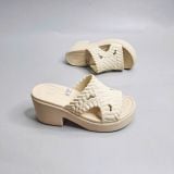  Dép xuồng Brooklyn Woven Heel 
