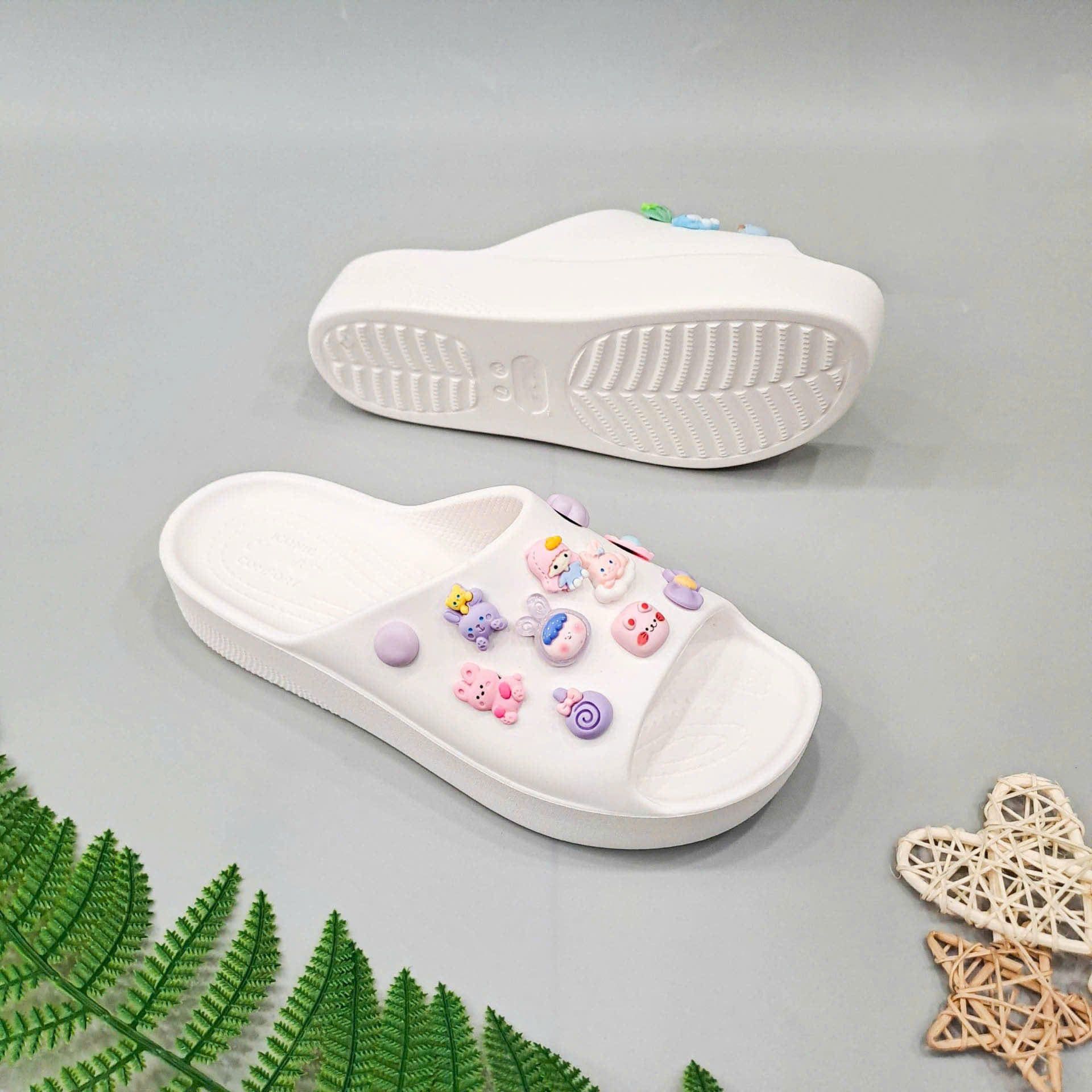  Dép quai ngang Dinas classic platform slide nữ xuất khẩu 
