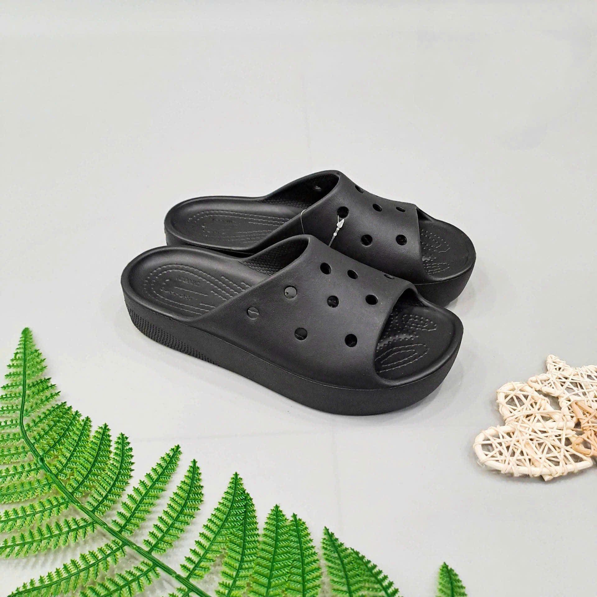  Dép quai ngang Dinas classic platform slide nữ xuất khẩu 