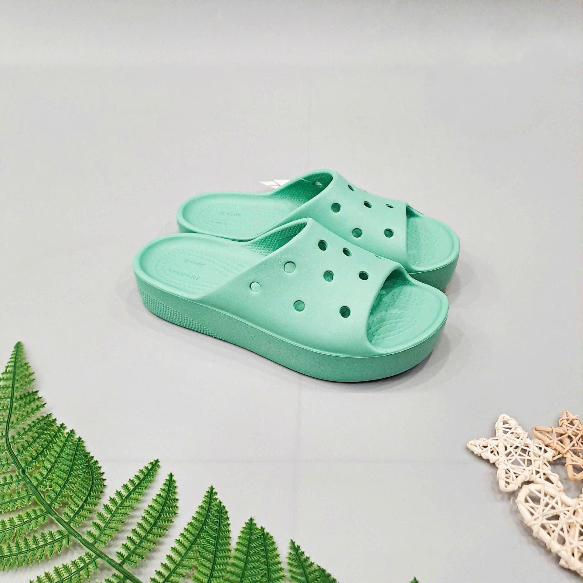  Dép quai ngang Dinas classic platform slide nữ xuất khẩu 