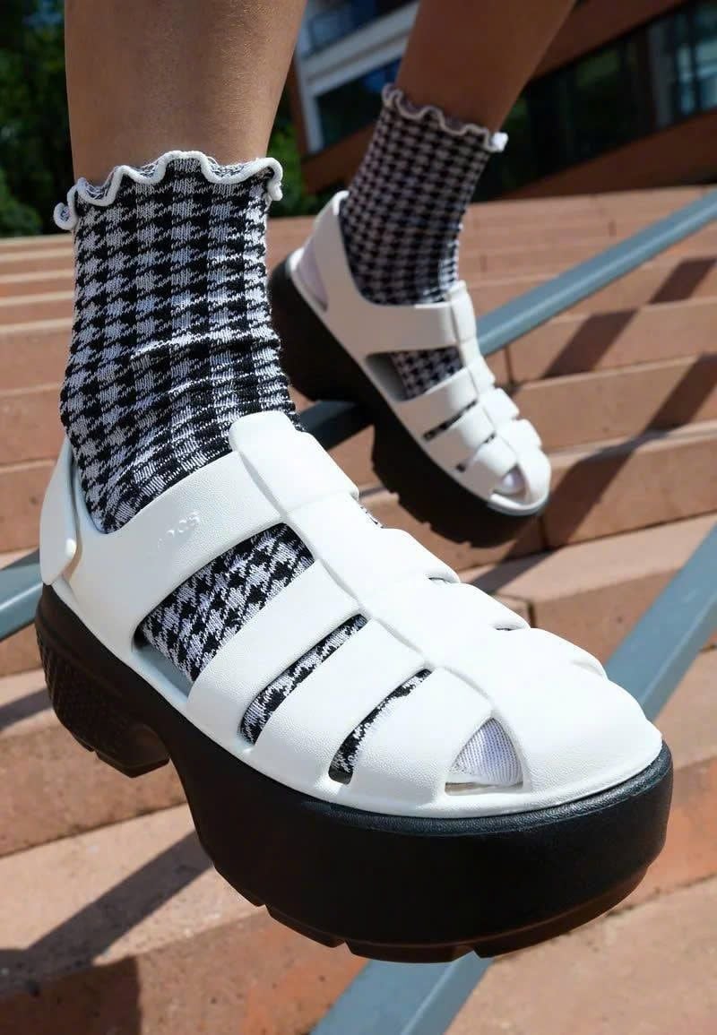  Sandal rọ stomp 6 phân nữ 