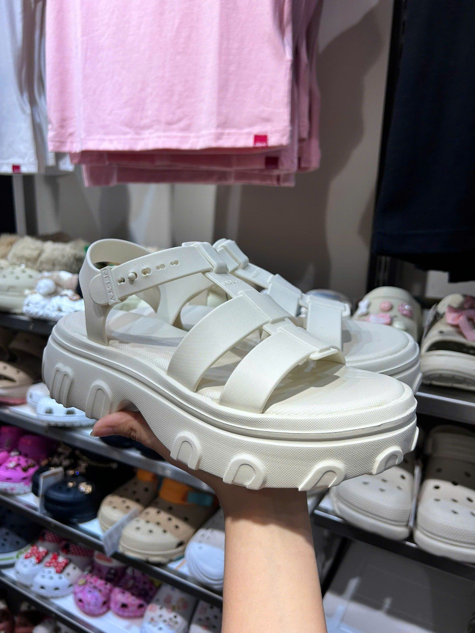  Giày sandal rọ cao 5cm NESTY - NE31 