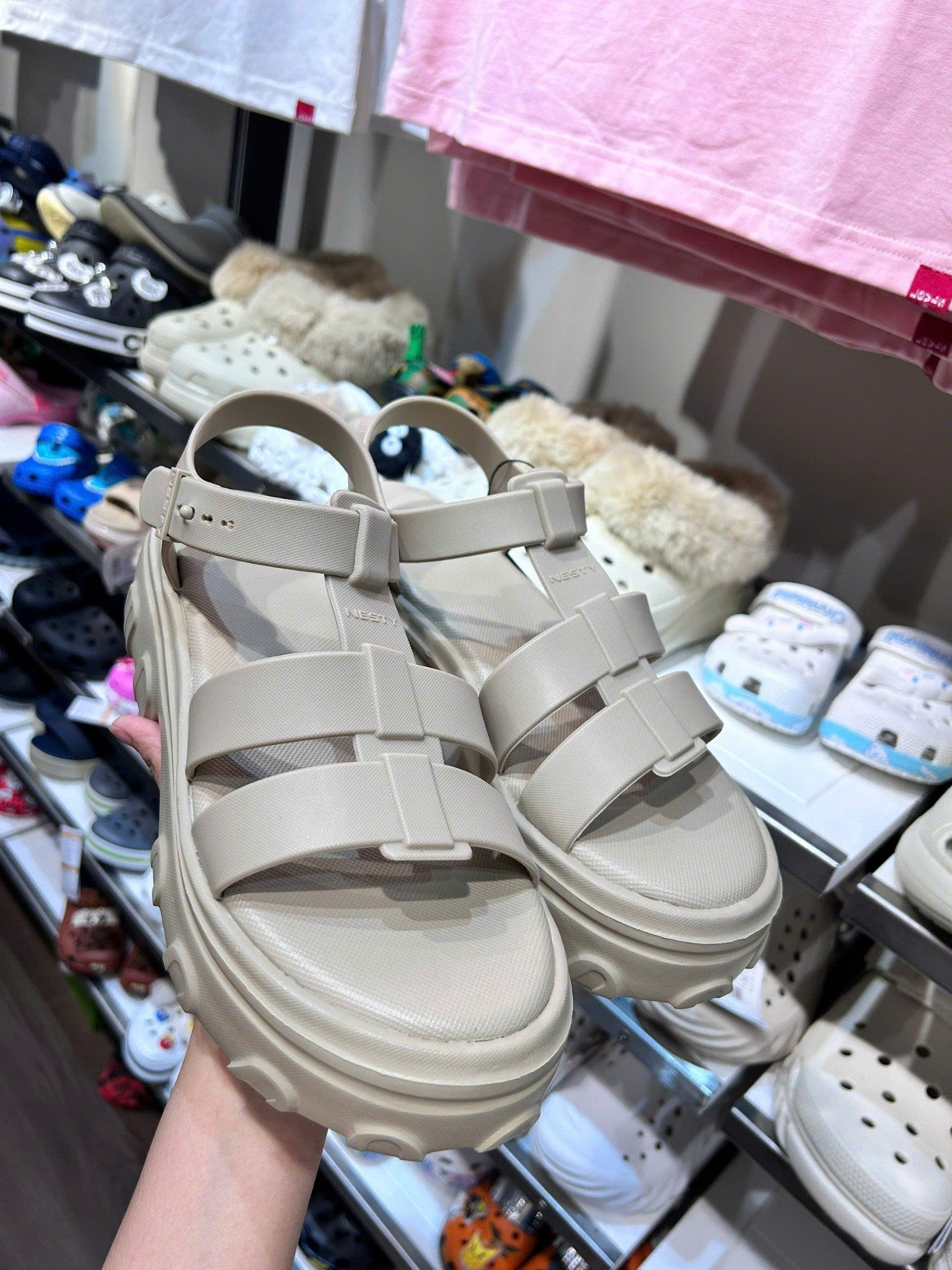  Giày sandal rọ cao 5cm NESTY - NE31 