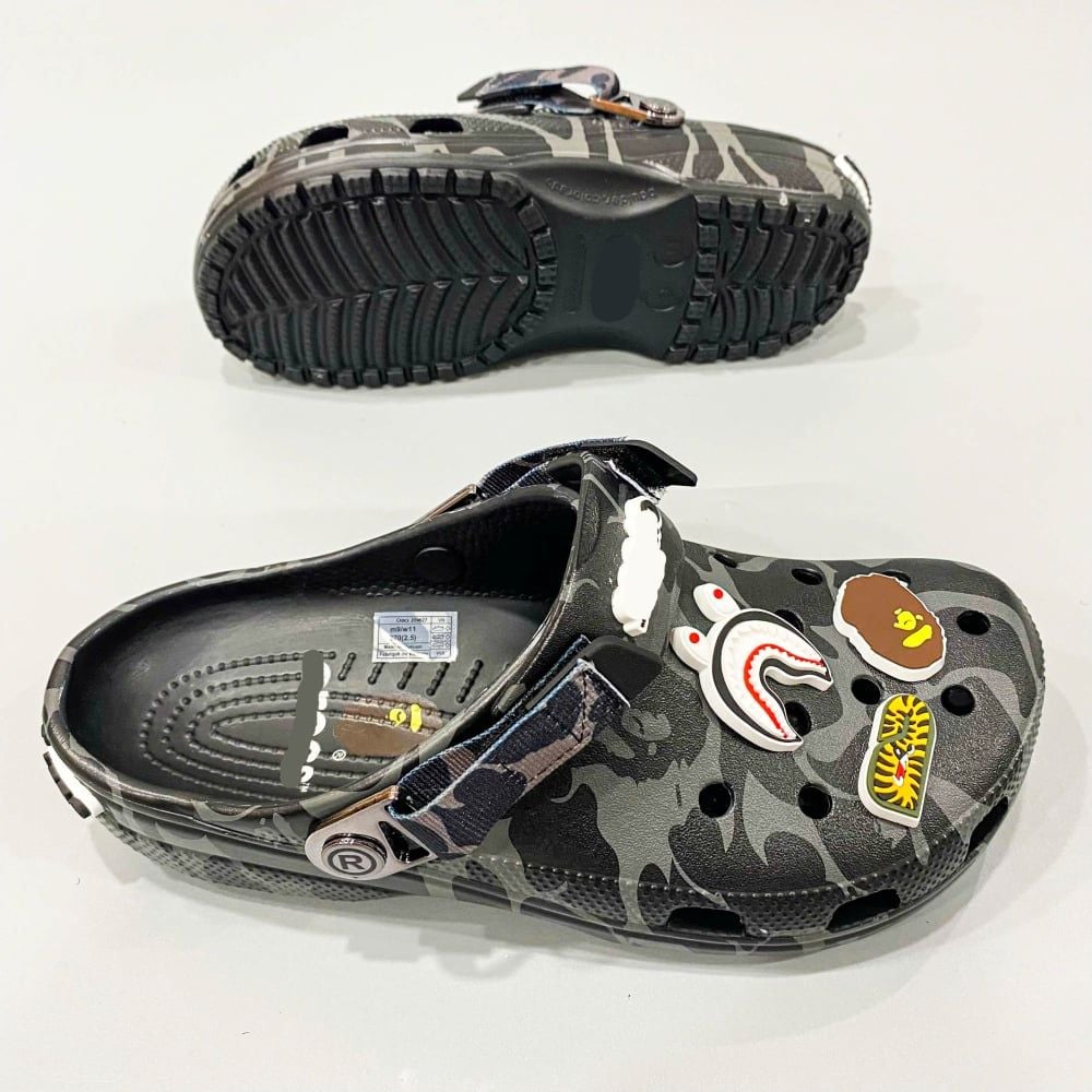  Dép sục classic Dinas Bape Ape Camo black unisex 