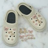  Set Jibbitz charms dây xích giả kim gắn trang trí dép Dinas 