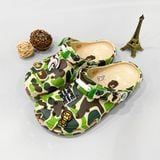  Dép sục classic Dinas Bape Ape Camo black unisex 