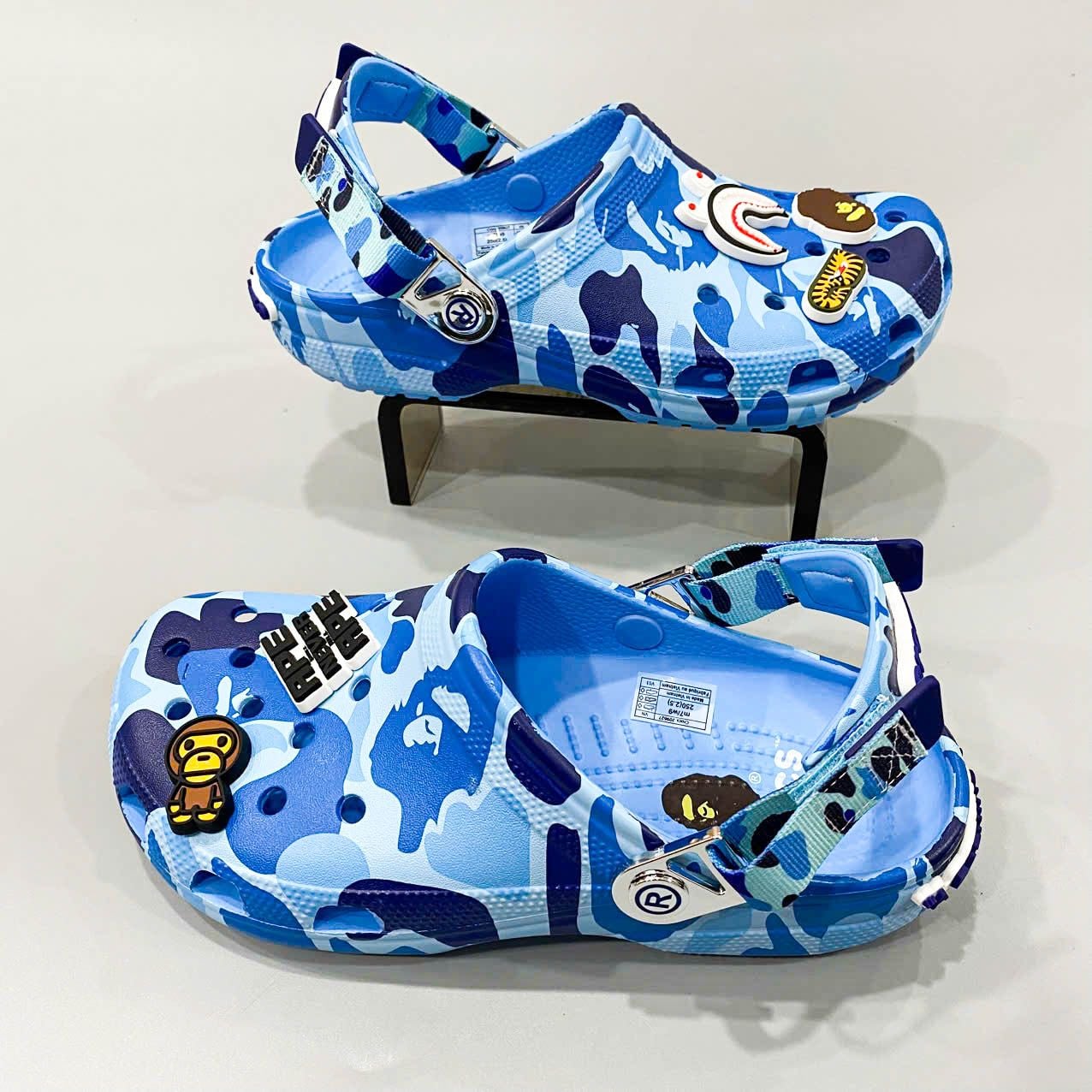  Dép sục Dinas Classic Bape Ape Camo quai sắt nam nữ 